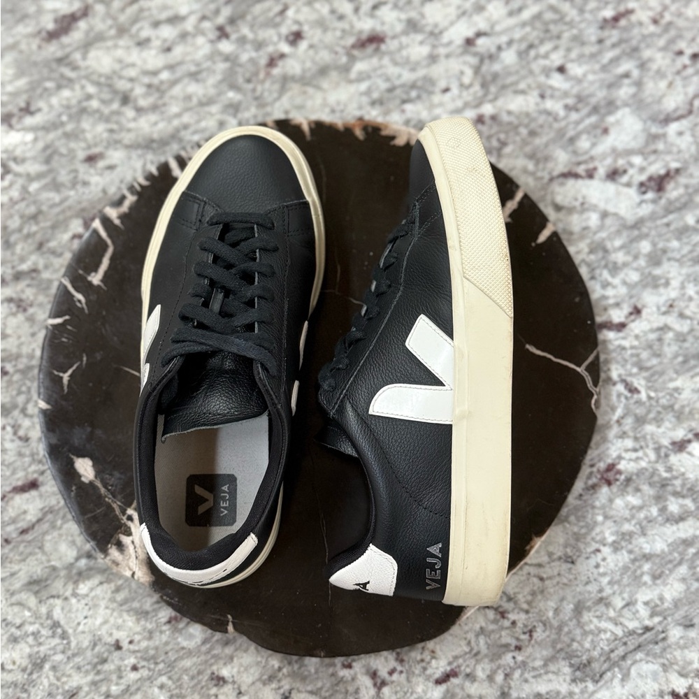 Veja Black and White Campo Easy Sneakers